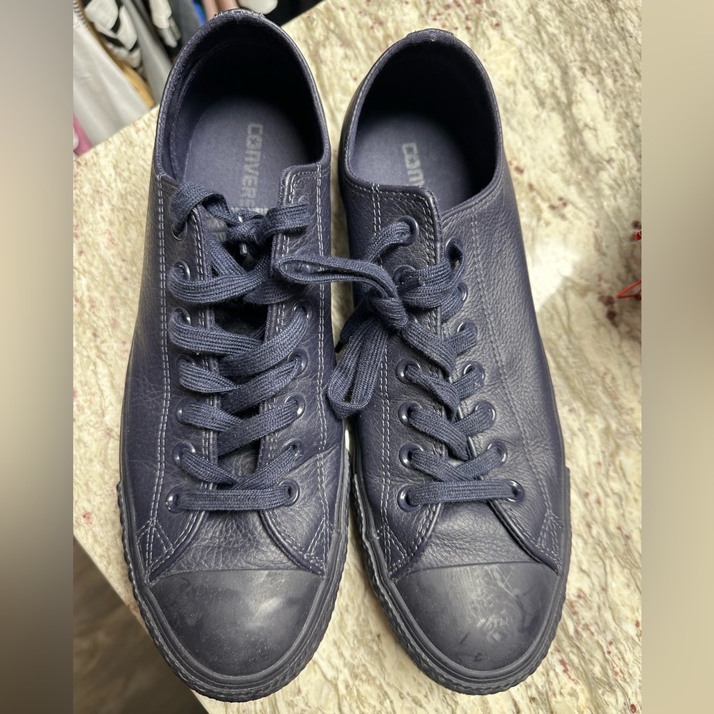 All leather converse sneakers
